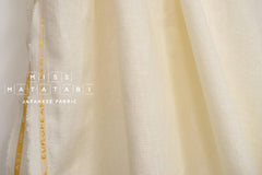 DEADSTOCK Shokunin Collection Orihimedaki Washed Linen - cream