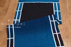 Shokunin Collection Hand-printed Chusen Japanese Tenugui Fabric - Echappées Bleues - Maintenant - panel