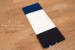 Shokunin Collection Hand-printed Chusen Japanese Tenugui Fabric - Echappées Bleues - Maintenant - panel