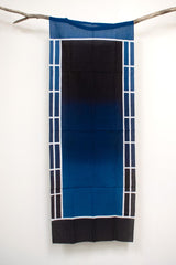 Shokunin Collection Hand-printed Chusen Japanese Tenugui Fabric - Echappées Bleues - Maintenant - panel