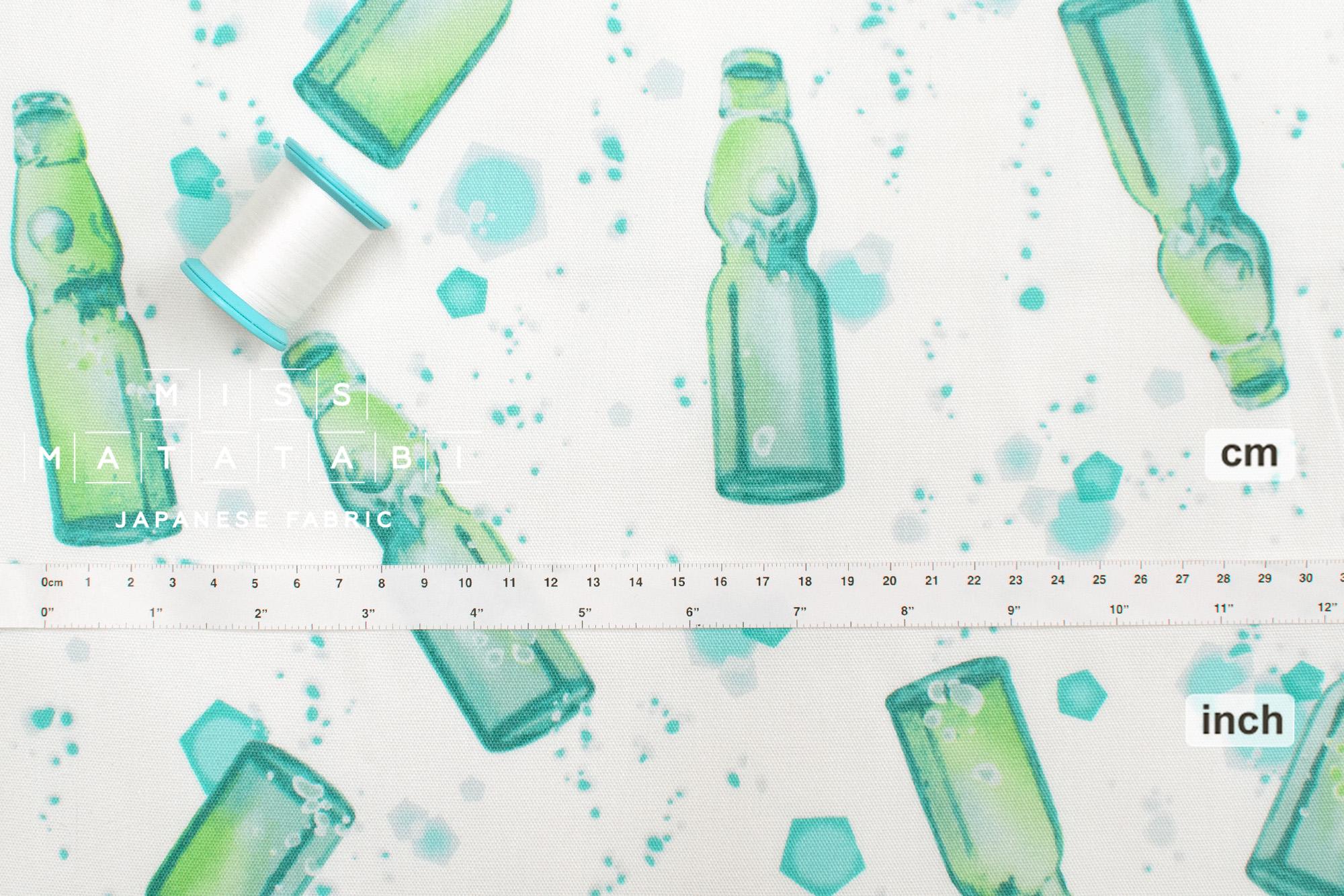 Japanese Fabric Ramune Drink - green - 50cm