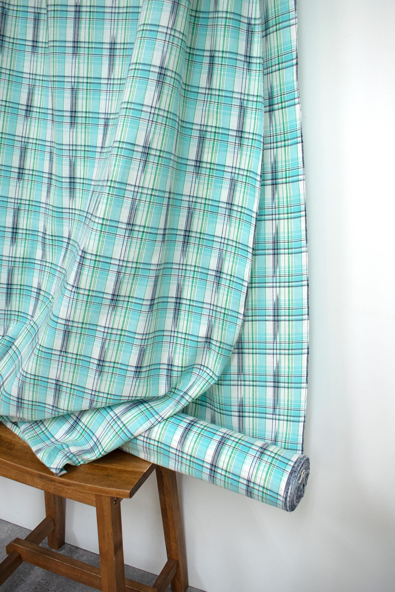 DEADSTOCK Japanese Fabric Madras Check Cotton II - 11 - 50cm
