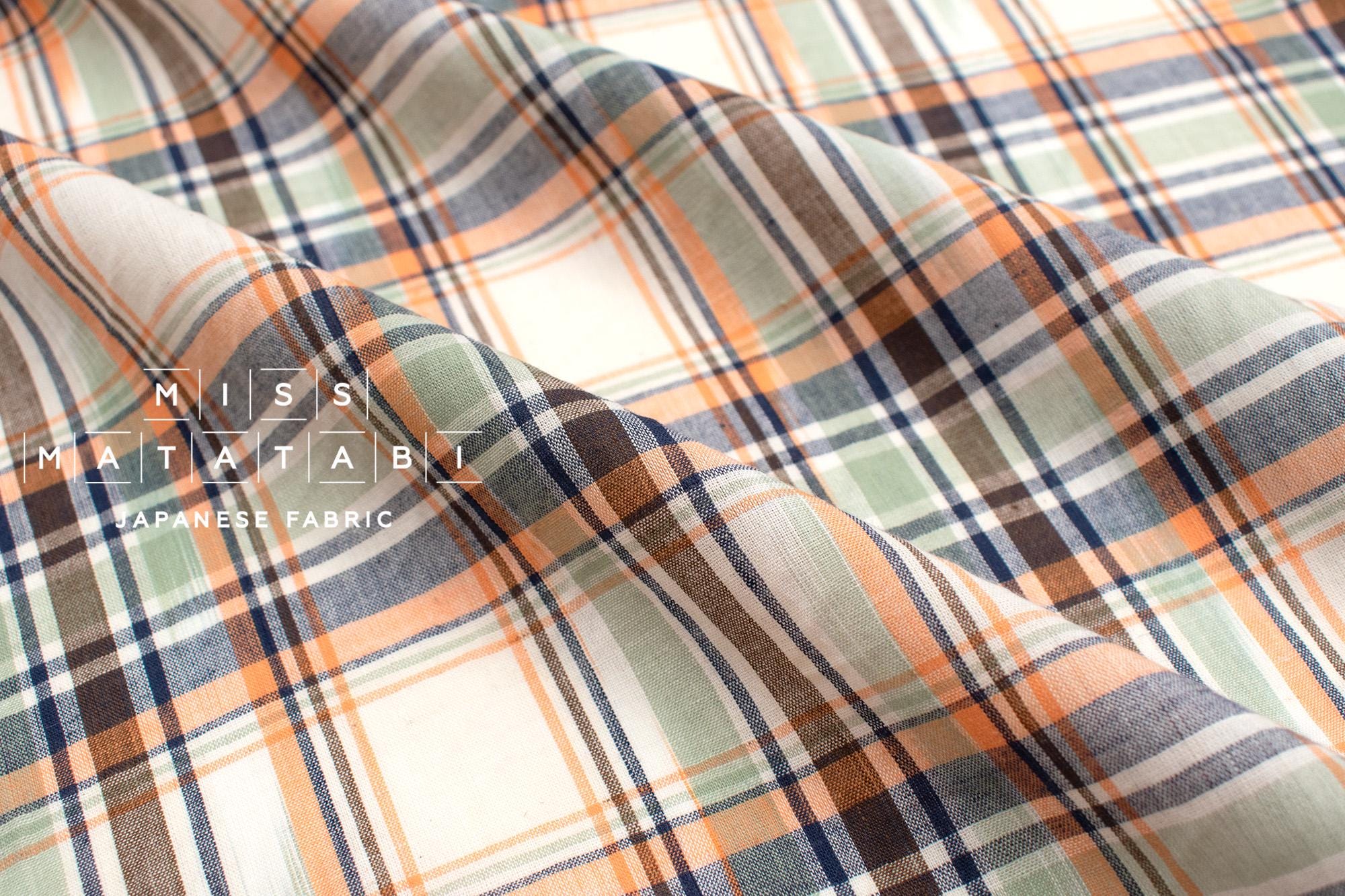 DEADSTOCK Japanese Fabric Madras Check Cotton II - 10 - 50cm