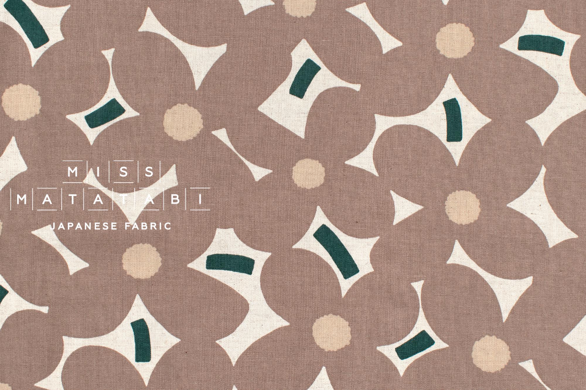 Japanese Fabric Yomogi Flowers - G - 50cm