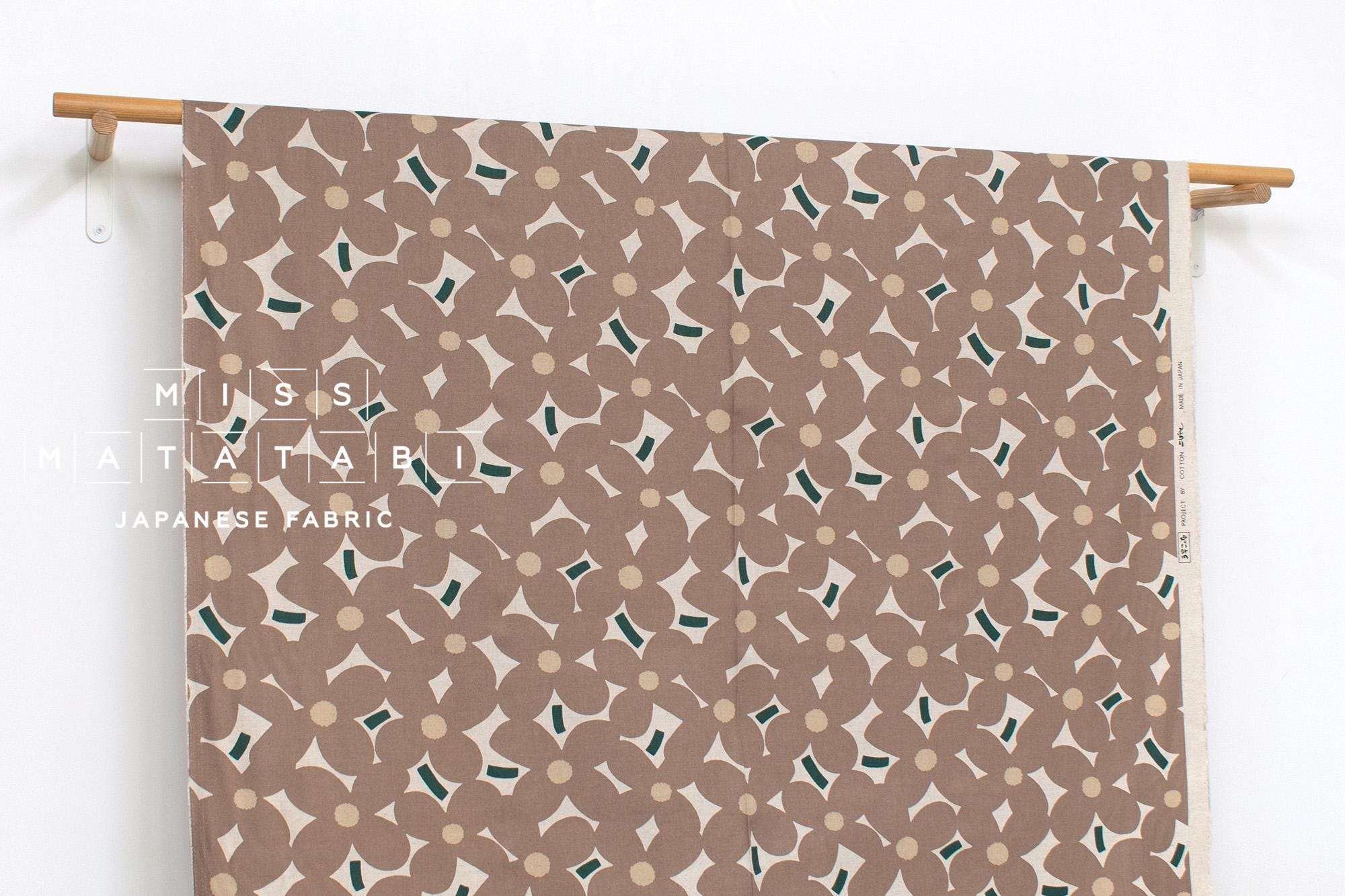 Japanese Fabric Yomogi Flowers - G - 50cm