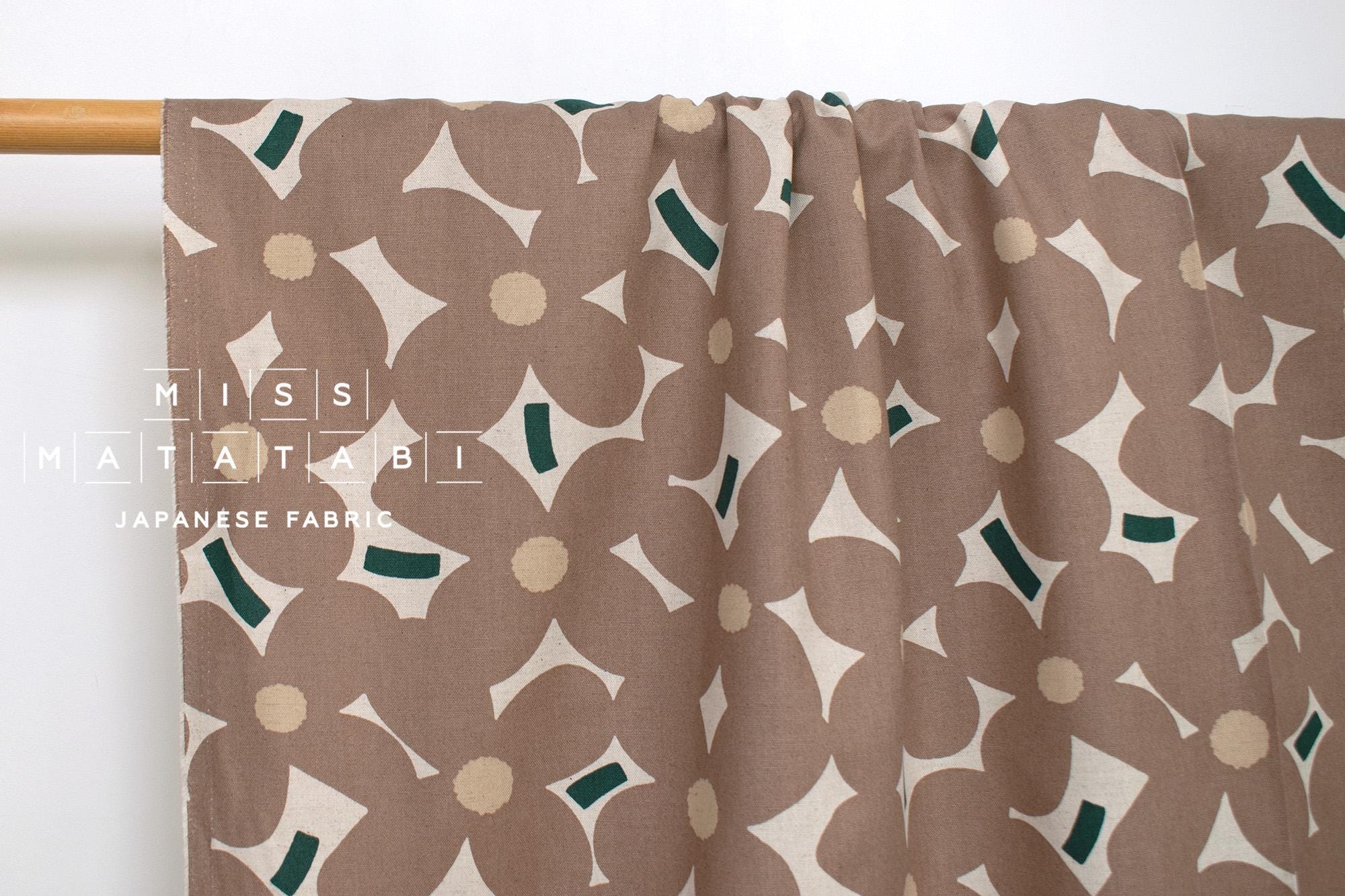 Japanese Fabric Yomogi Flowers - G - 50cm