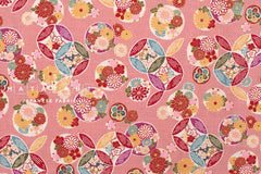 Japanese Fabric Shippo Ohana - pink - 50cm