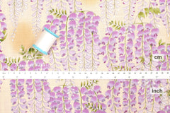 Japanese Fabric Fuji Wisteria Watercolor - beige - 50cm