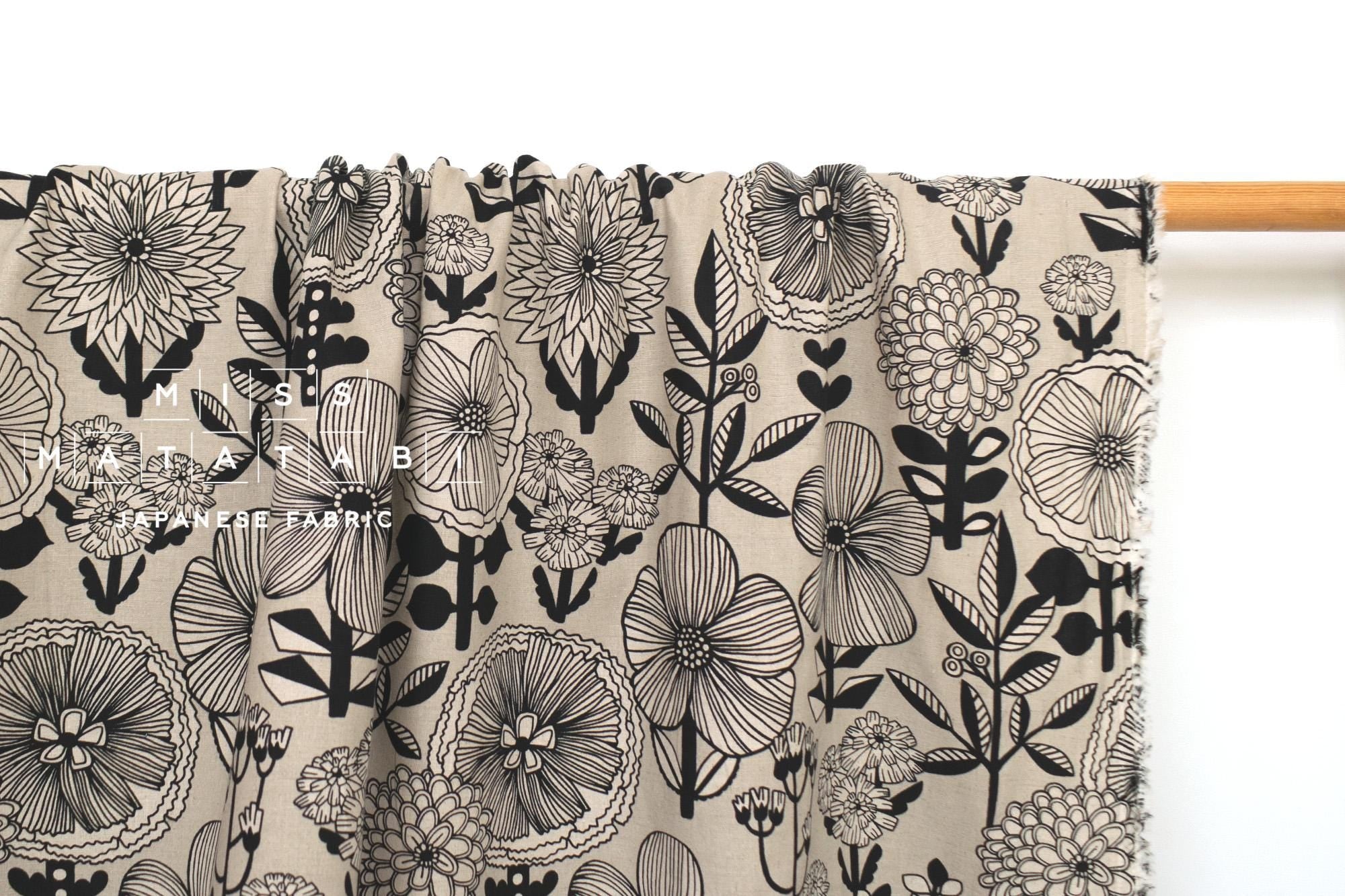 DEADSTOCK Japanese Fabric Mattina Di Vacanza Isla Floral II - G - 50cm