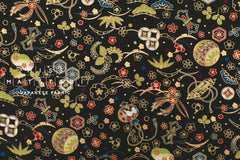 Japanese Fabric Traditional Series - 80 A black - 50cm
