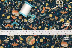 Japanese Fabric Traditional Series - 80 C blue - 50cm