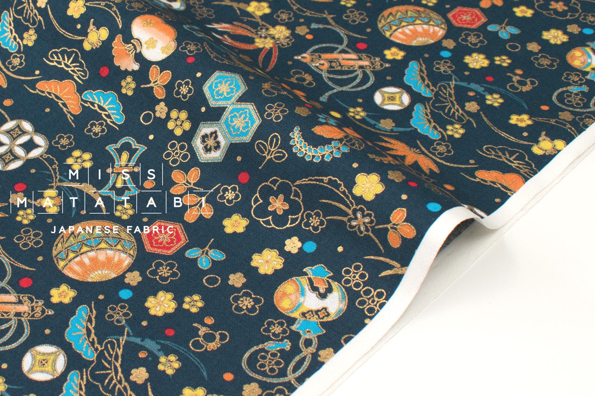 Japanese Fabric Traditional Series - 80 C blue - 50cm