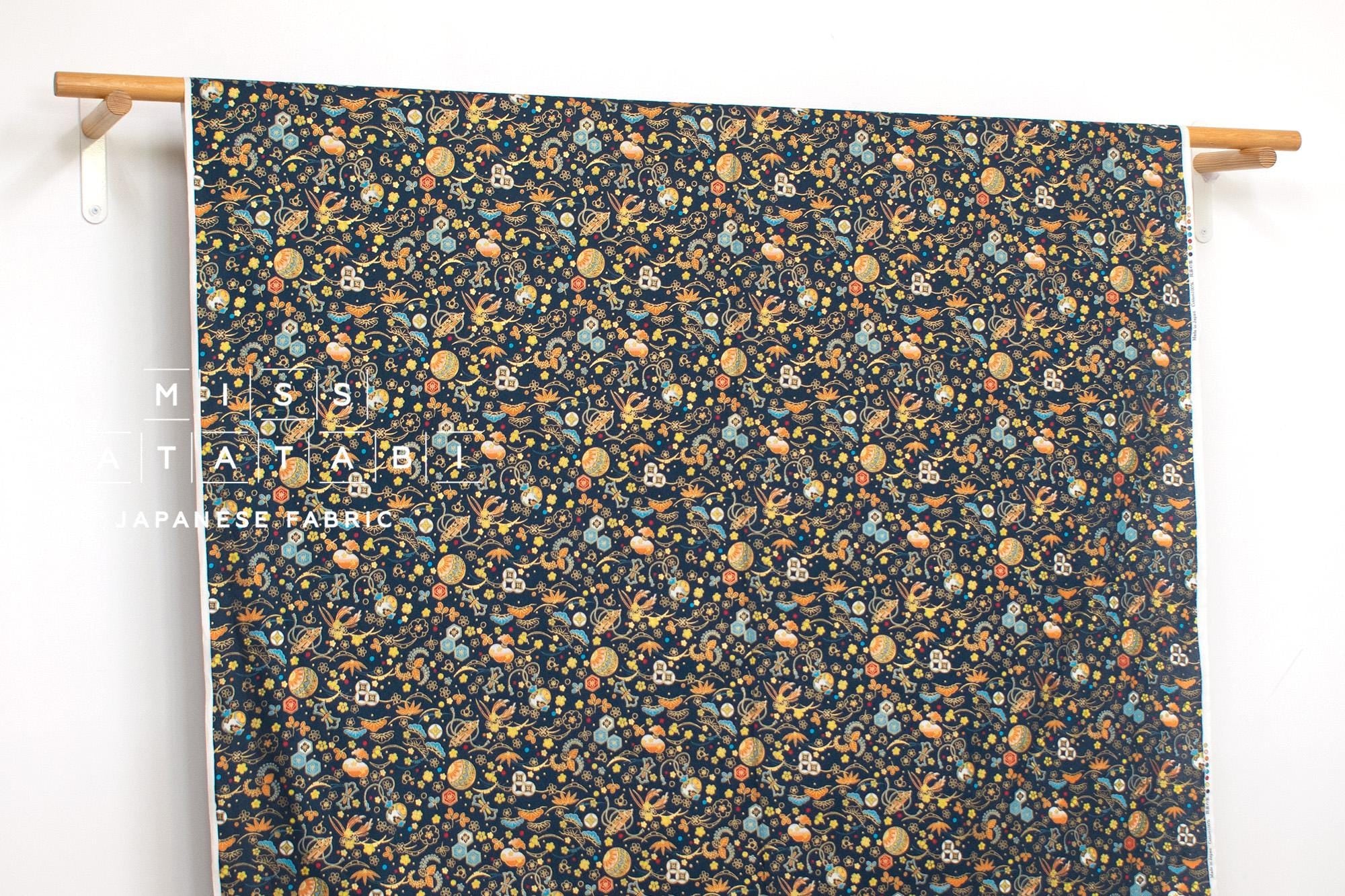 Japanese Fabric Traditional Series - 80 C blue - 50cm