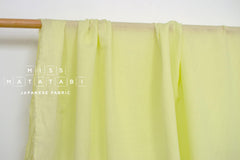 DEADSTOCK Japanese Fabric Shokunin Collection Azumadaki 18 Linen - lime - 50cm