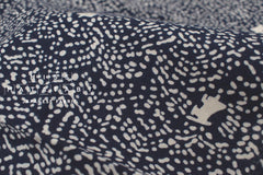 Shokunin Collection Hand-printed Chusen Japanese Tenugui Fabric - Sailboat 17 dark navy blue - panel