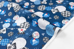 Japanese Fabric Summer in Japan Slub Cotton - C - 50cm