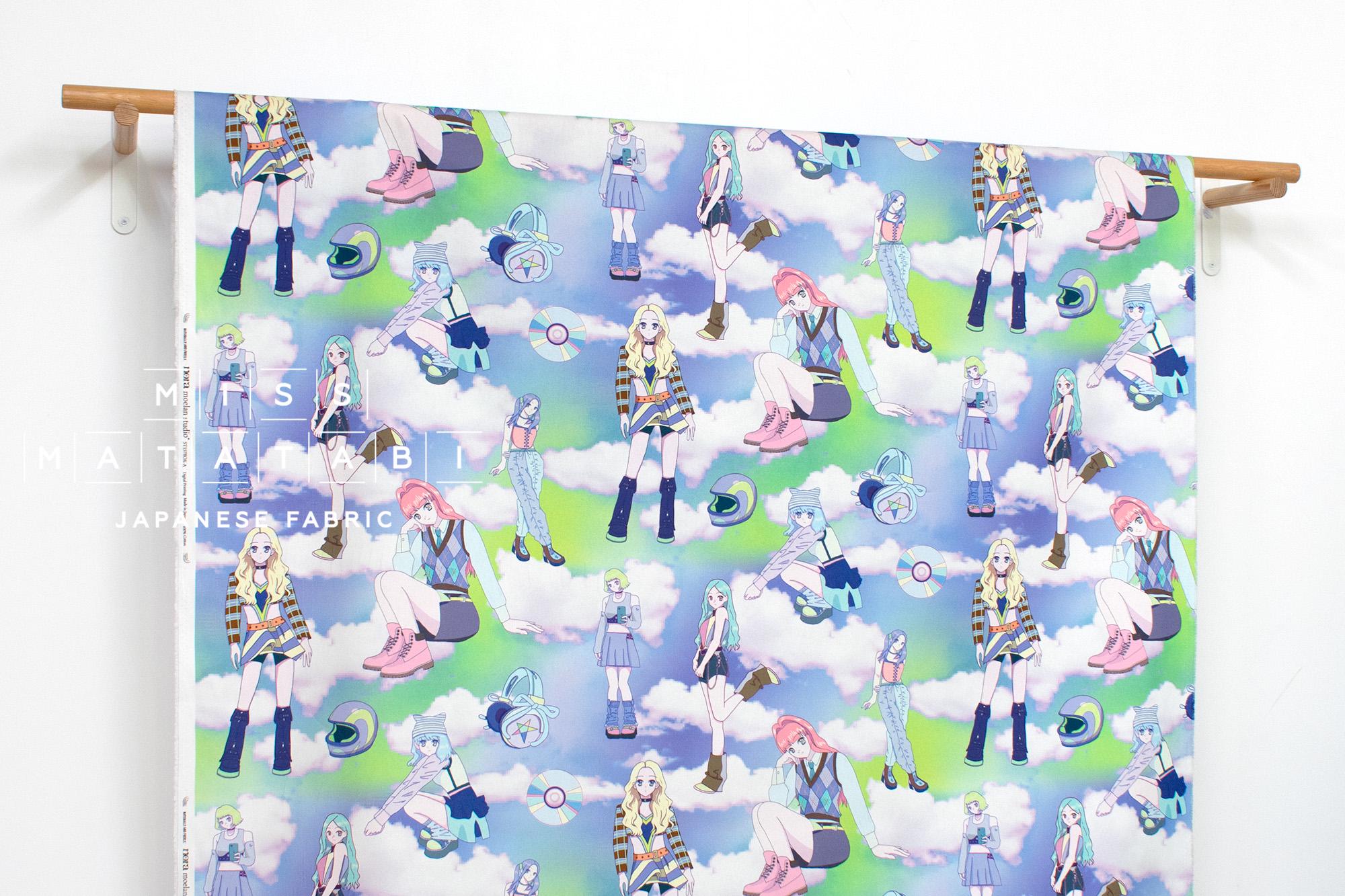 Japanese Fabric Y2K Sky Squad - 50cm