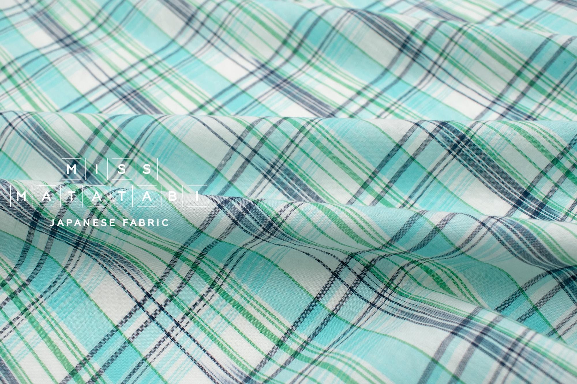 DEADSTOCK Japanese Fabric Madras Check Cotton II - 11 - 50cm