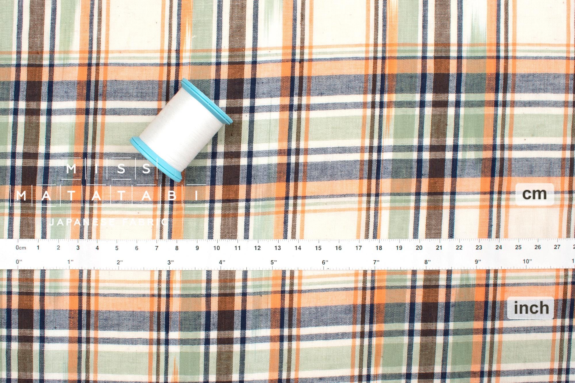 DEADSTOCK Japanese Fabric Madras Check Cotton II - 10 - 50cm