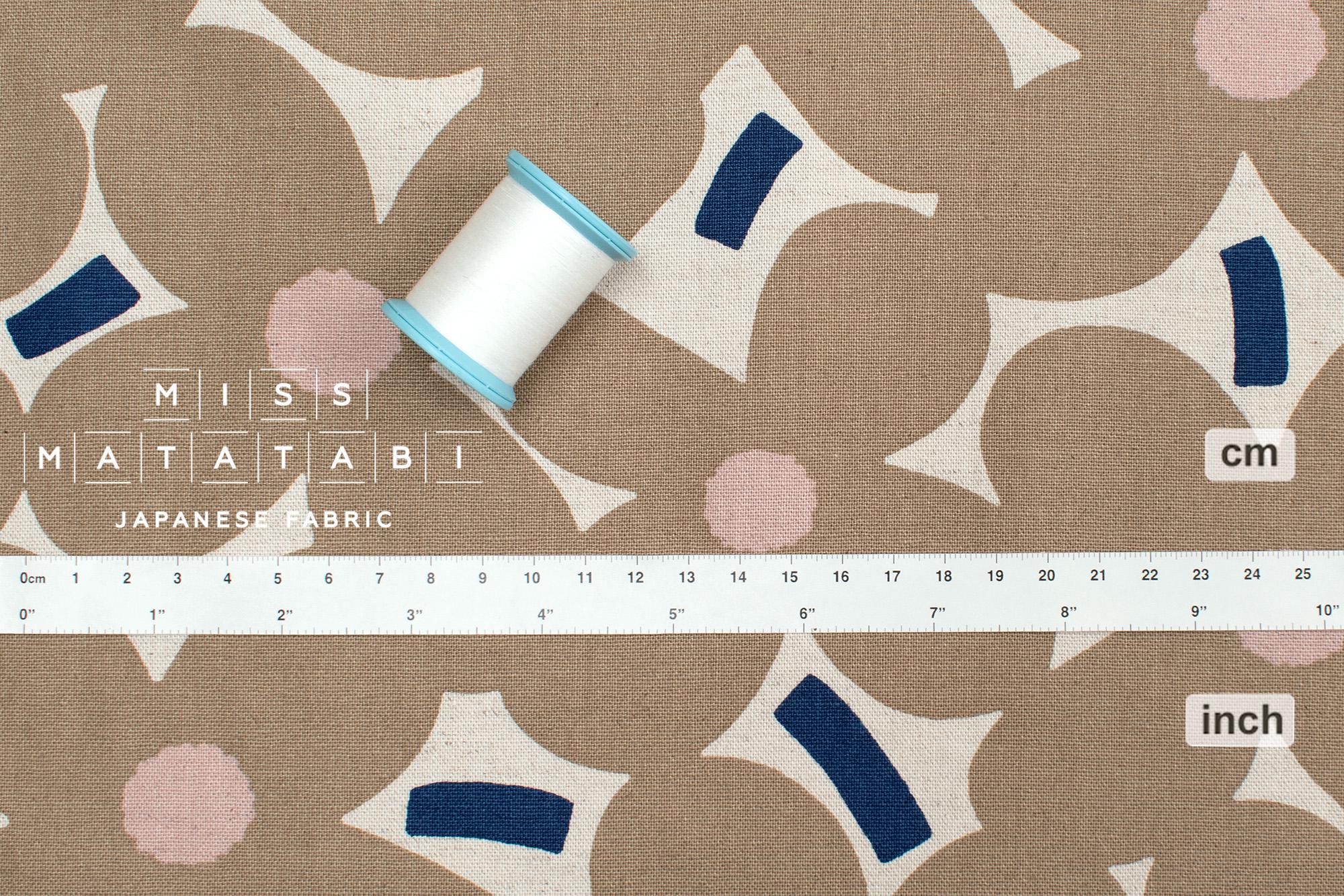 Japanese Fabric Yomogi Flowers - A - 50cm