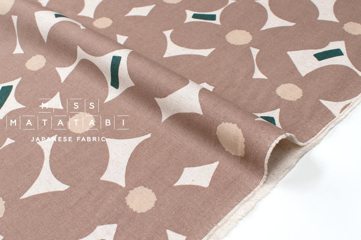 Japanese Fabric Yomogi Flowers - G - 50cm