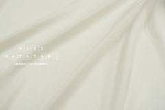 DEADSTOCK Japanese Fabric Shokunin Collection Azumadaki Cotton Silk Blend - ivory - 50cm