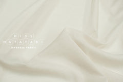DEADSTOCK Japanese Fabric Shokunin Collection Azumadaki Cotton Silk Blend - ivory - 50cm