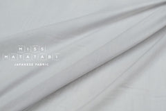 DEADSTOCK Japanese Fabric Shokunin Collection Azumadaki Cotton Silk Blend - light grey - 50cm