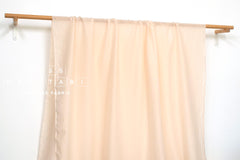 DEADSTOCK Japanese Fabric Shokunin Collection Azumadaki Cotton Silk Blend - pale apricot pink - 50cm