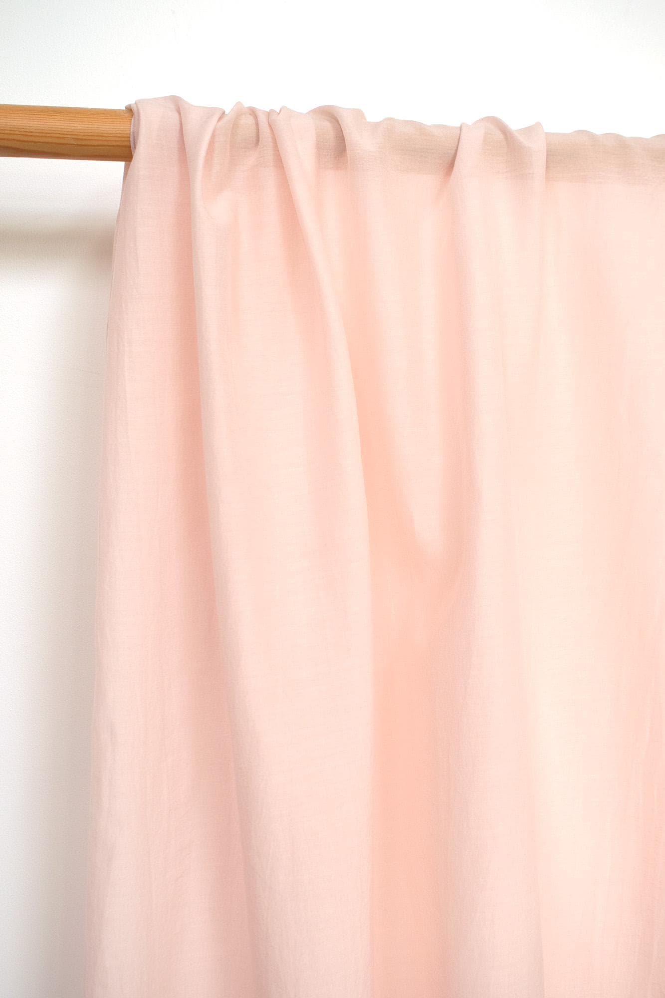 DEADSTOCK Japanese Fabric Shokunin Collection Azumadaki Cotton Silk Blend - pale pink - 50cm