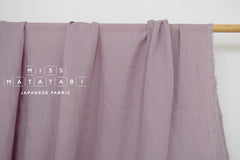 DEADSTOCK Japanese Fabric Shokunin Collection Azumadaki 18 Linen - lavender - 50cm