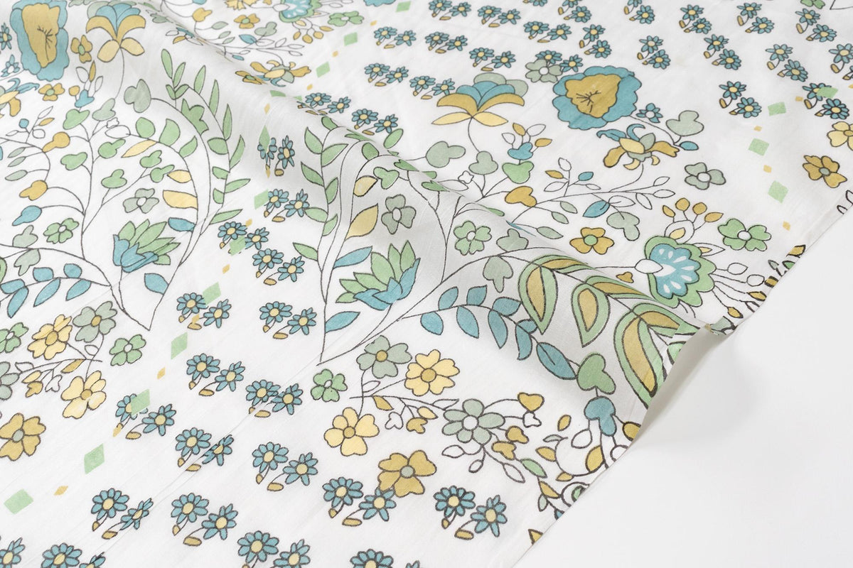 Hand Printed Indian Cotton Voile - D2 - 50cm