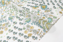 Hand Printed Indian Cotton Voile - D2 - 50cm