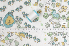 Hand Printed Indian Cotton Voile - D2 - 50cm