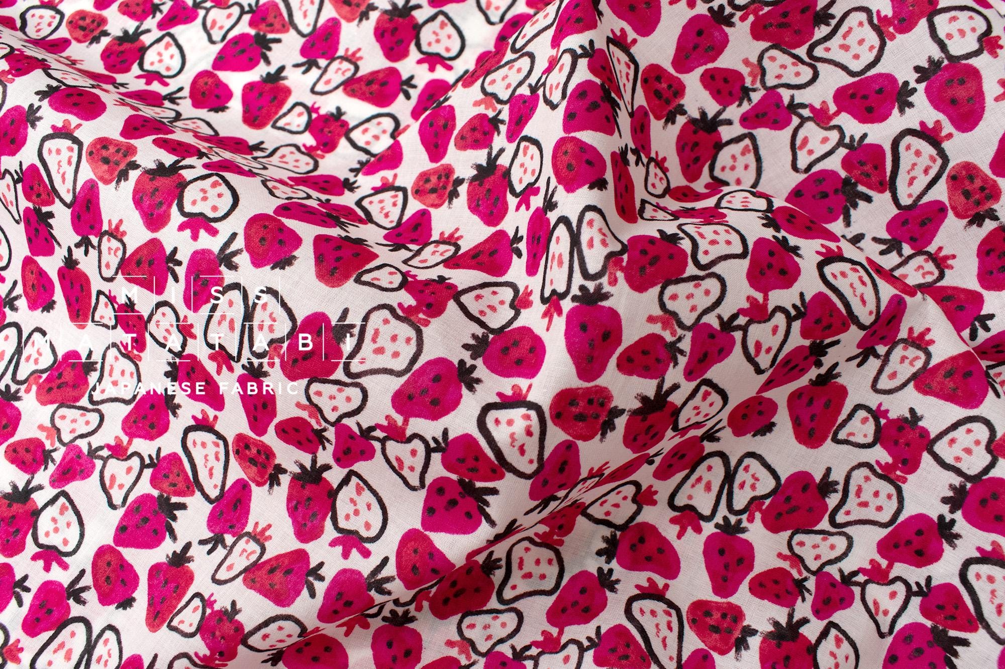 Japanese Fabric Strawberries - 50cm
