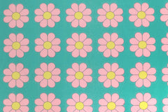 Japanese Fabric The Most Fun Flowers - pink - 50cm