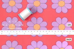 Japanese Fabric The Most Fun Flowers - lilac - 50cm