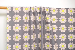 Japanese Fabric The Most Fun Flowers - grey - 50cm