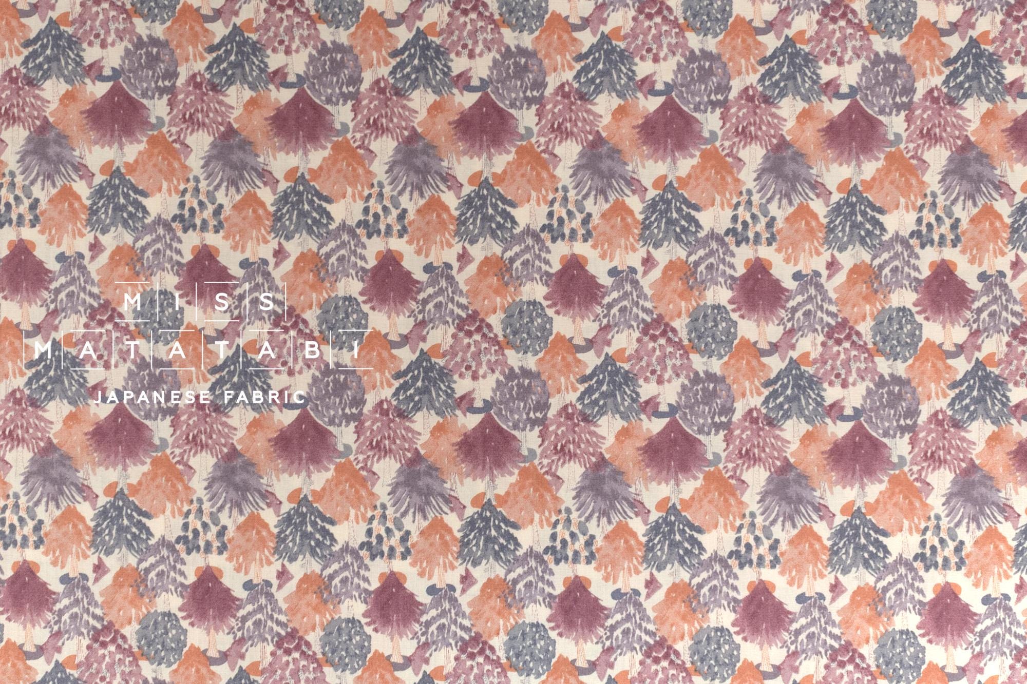 Japanese Fabric Evergreens - B - 50cm