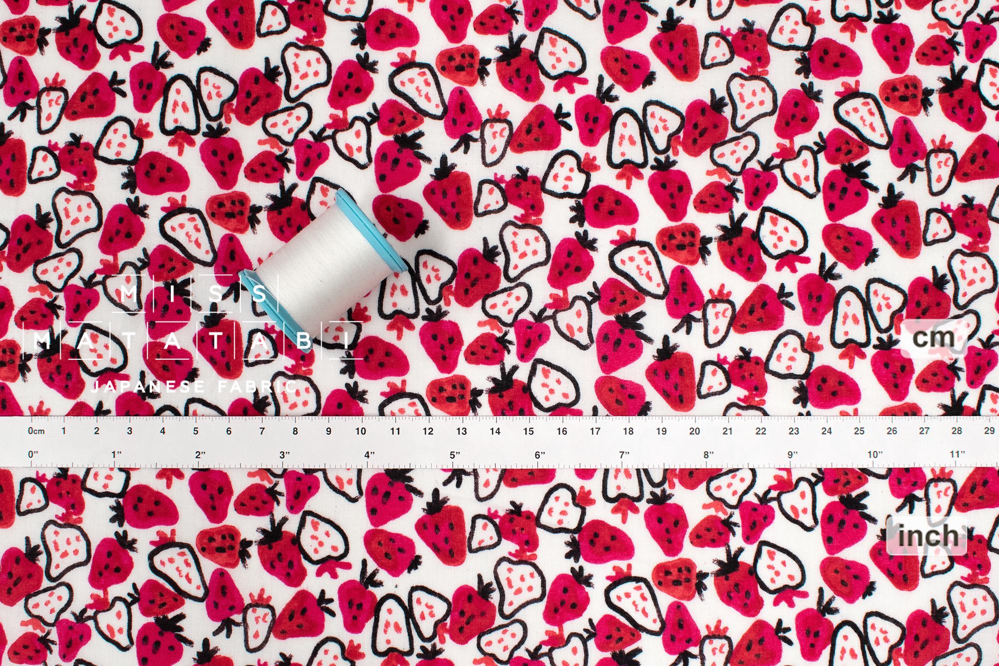 Japanese Fabric Strawberries - 50cm