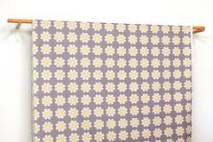 Japanese Fabric The Most Fun Flowers - grey - 50cm