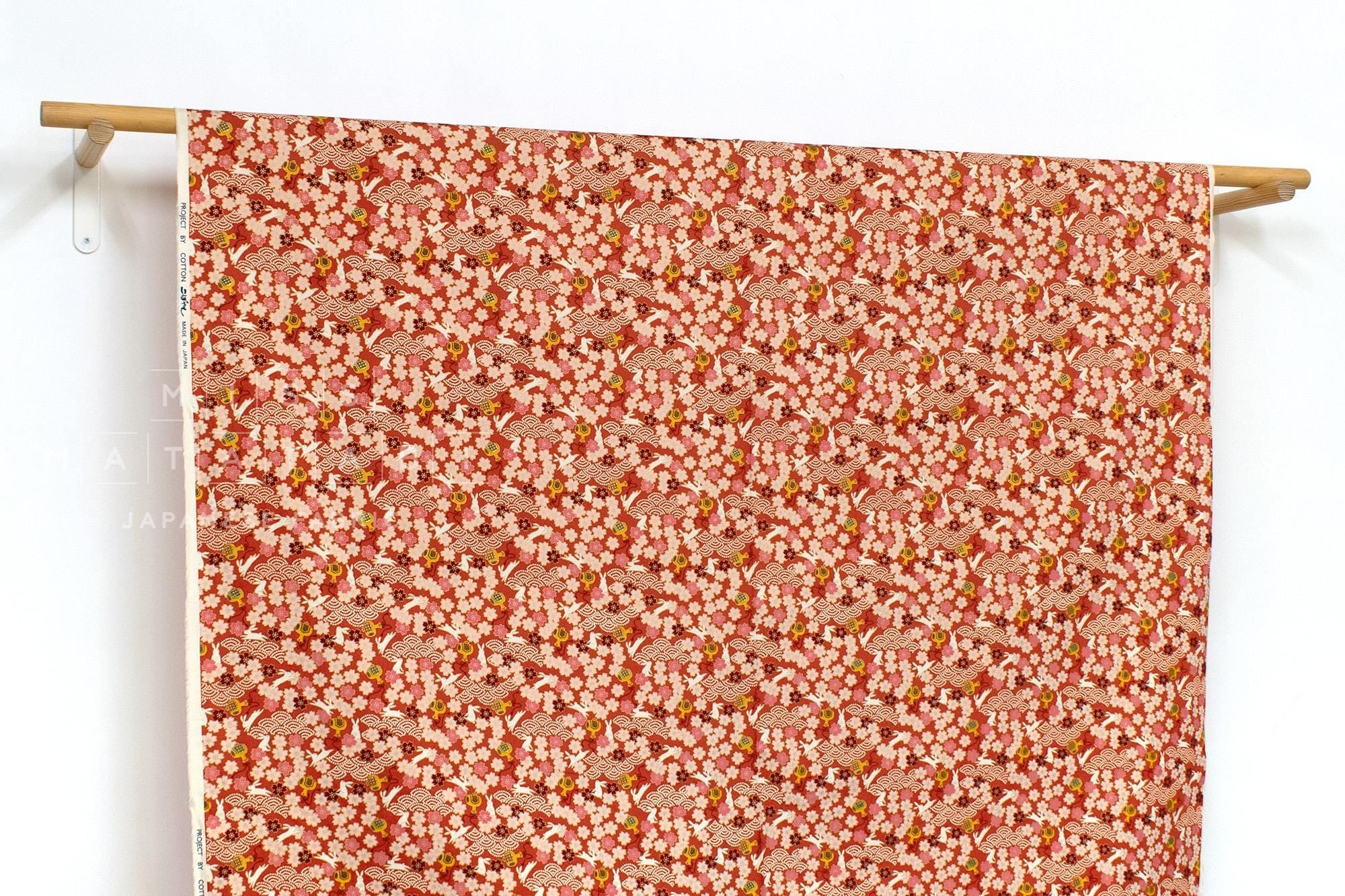 Japanese Fabric Sakura Bunny - C metallic gold - 50cm