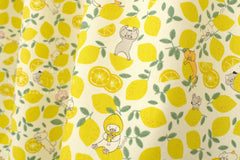 Japanese Fabric Lemonade Cats - A - 50cm