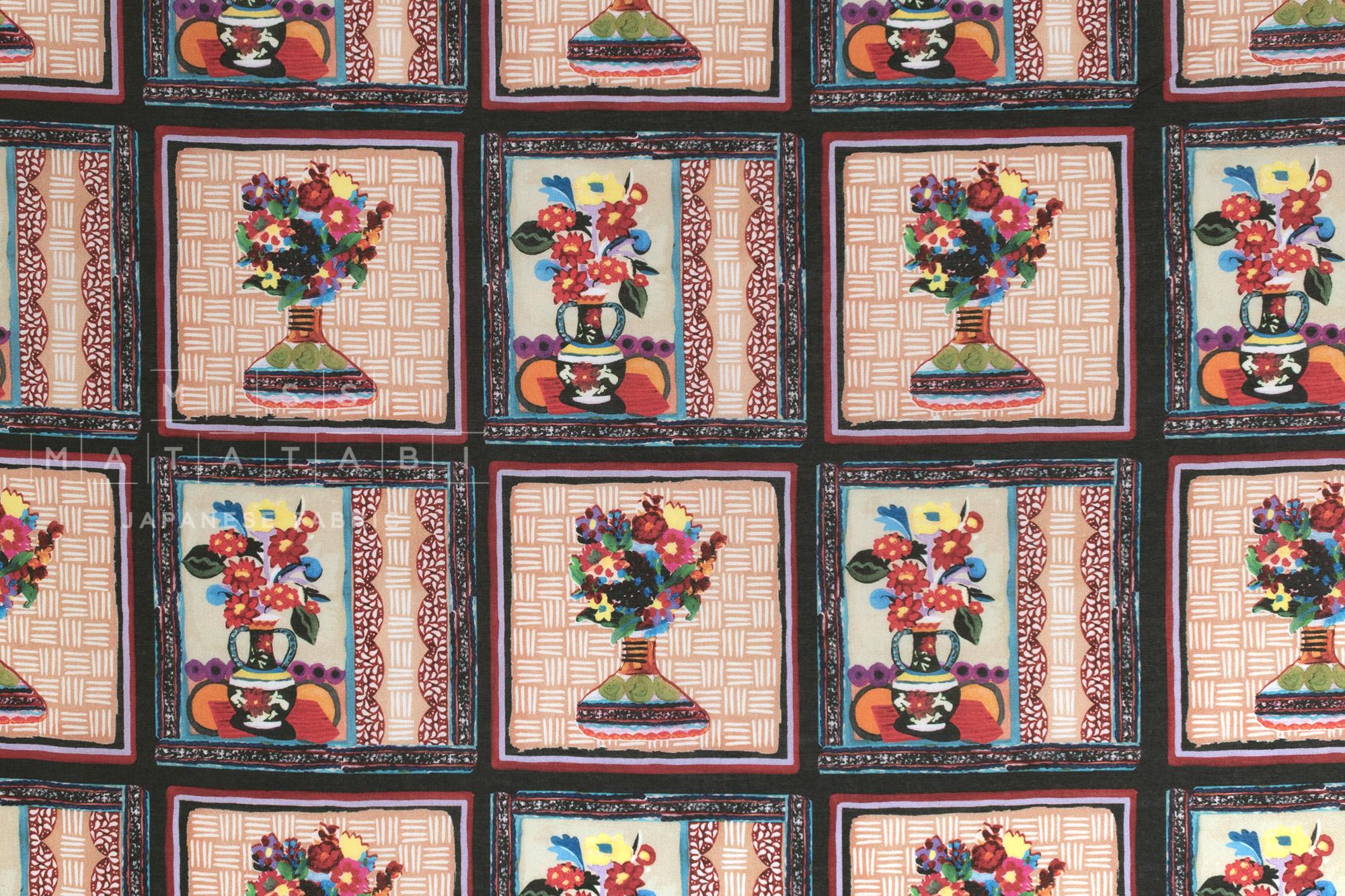 Japanese Fabric Still Life - E - 50cm