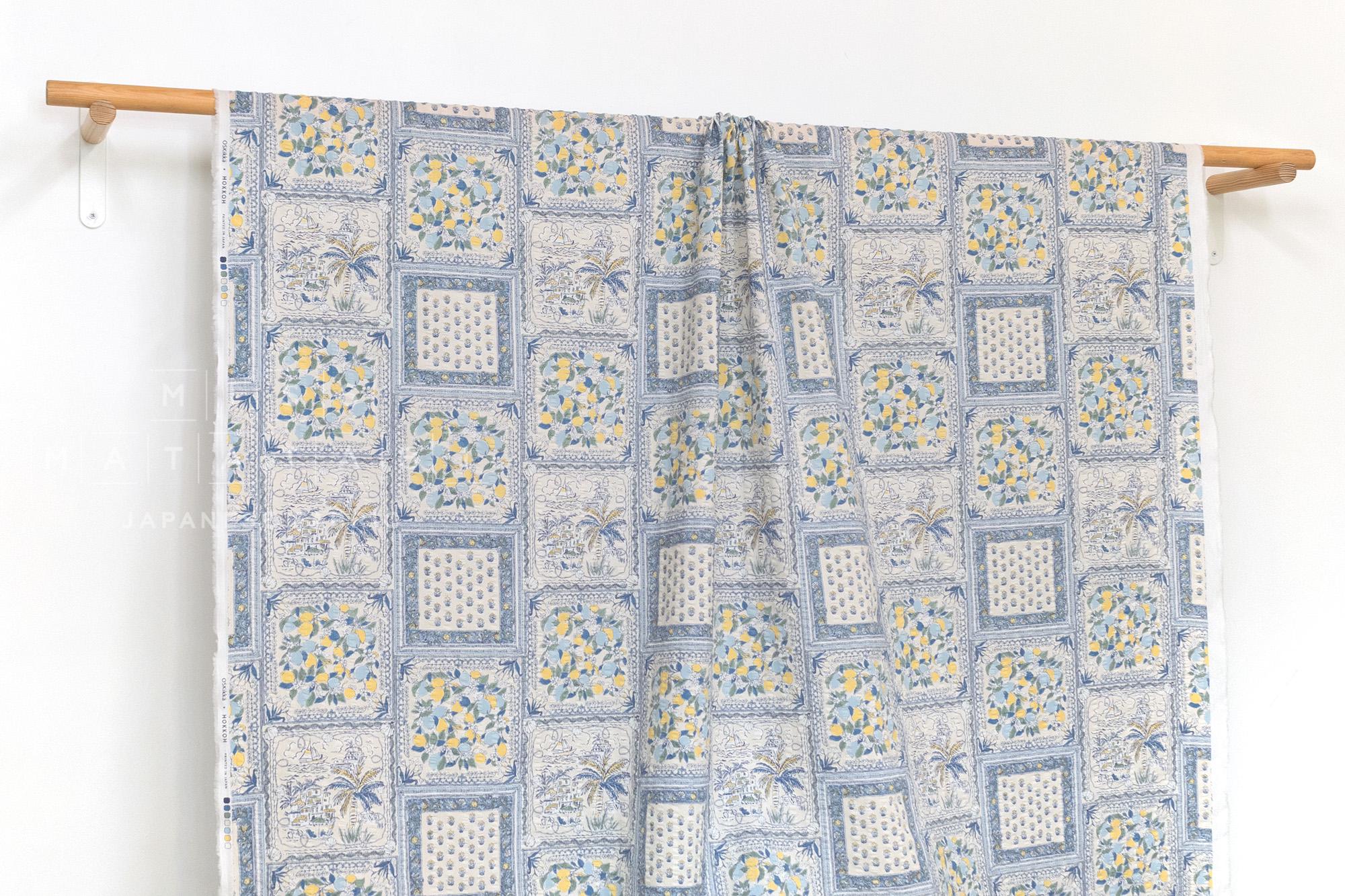 Japanese Fabric Cotton Ripple Coastal Summer - A - 50cm