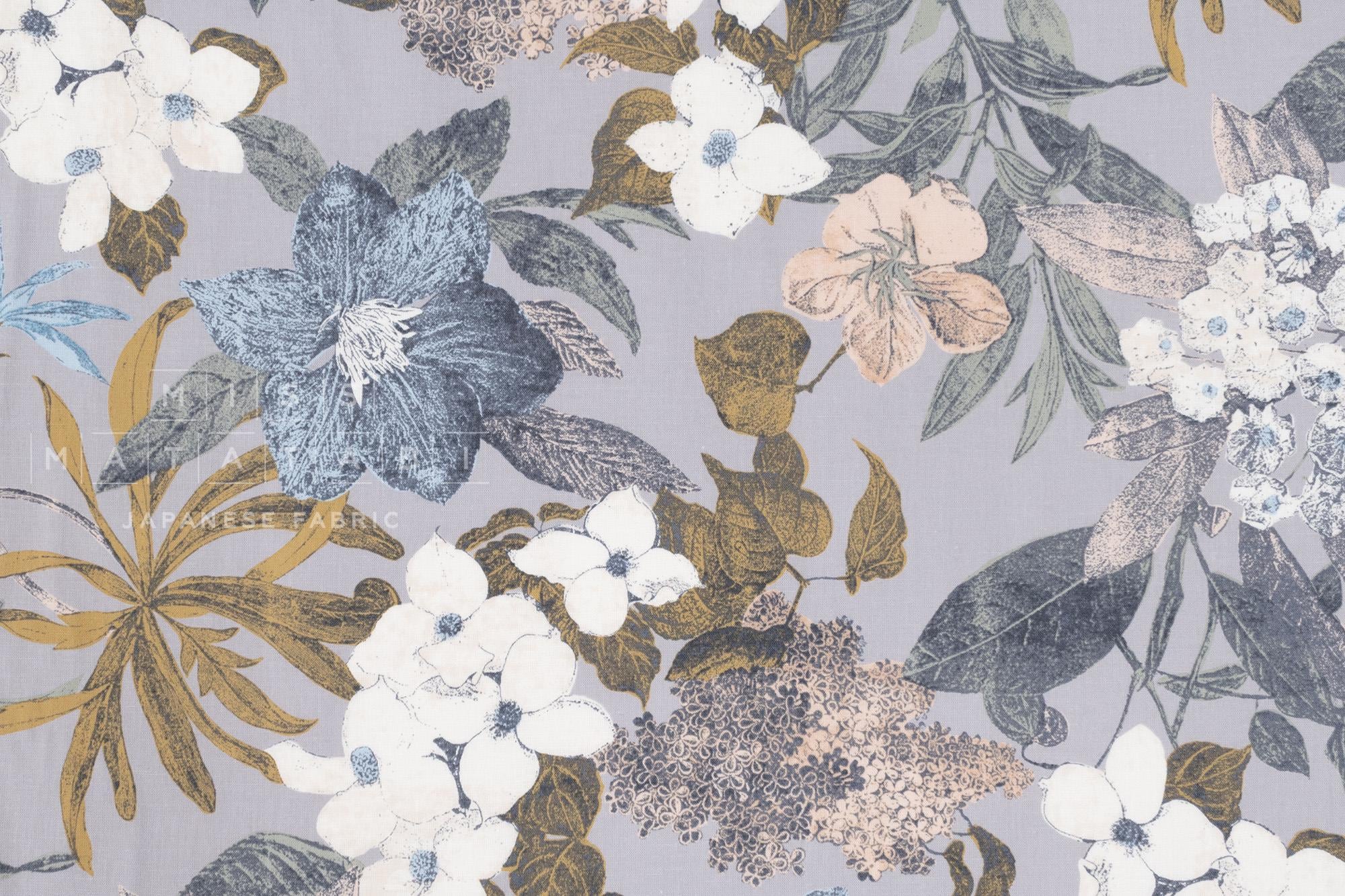 Japanese Fabric Camille Linen Blend - D - 50cm