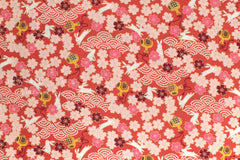 Japanese Fabric Sakura Bunny - C metallic gold - 50cm