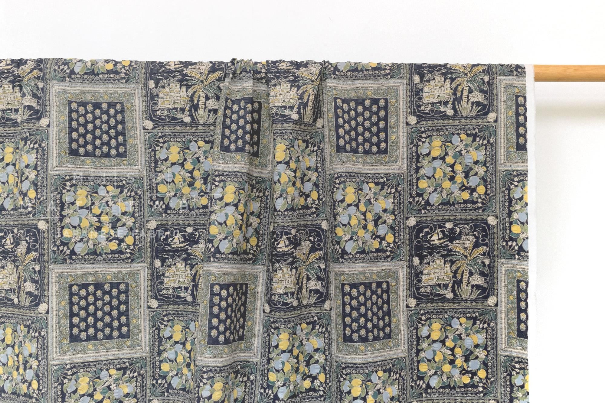 Japanese Fabric Cotton Ripple Coastal Summer - E - 50cm