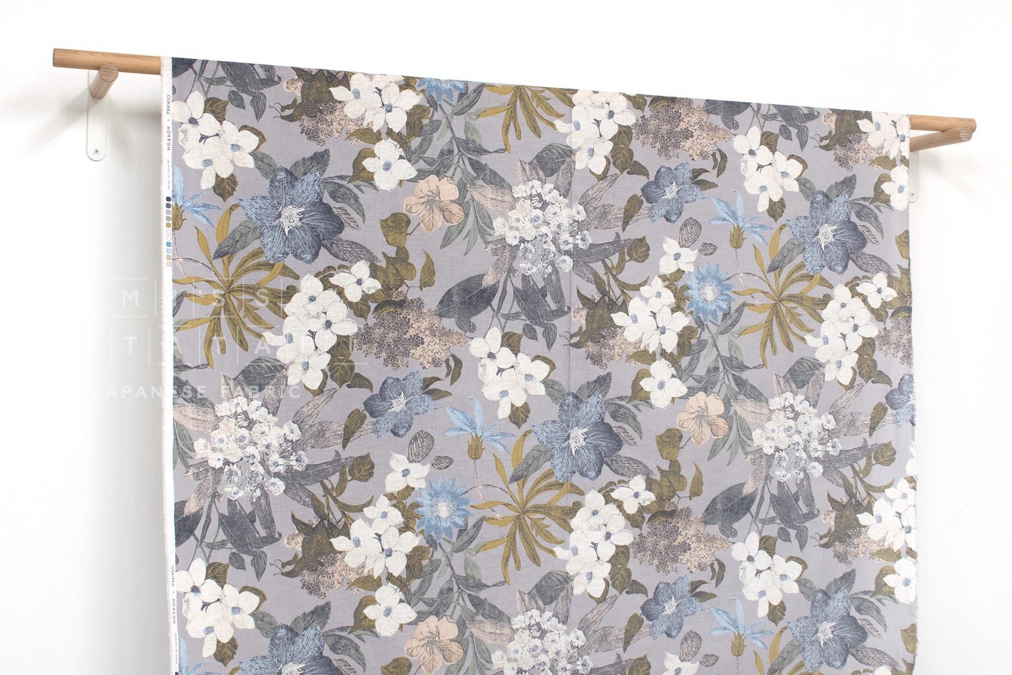 Japanese Fabric Camille Linen Blend - D - 50cm