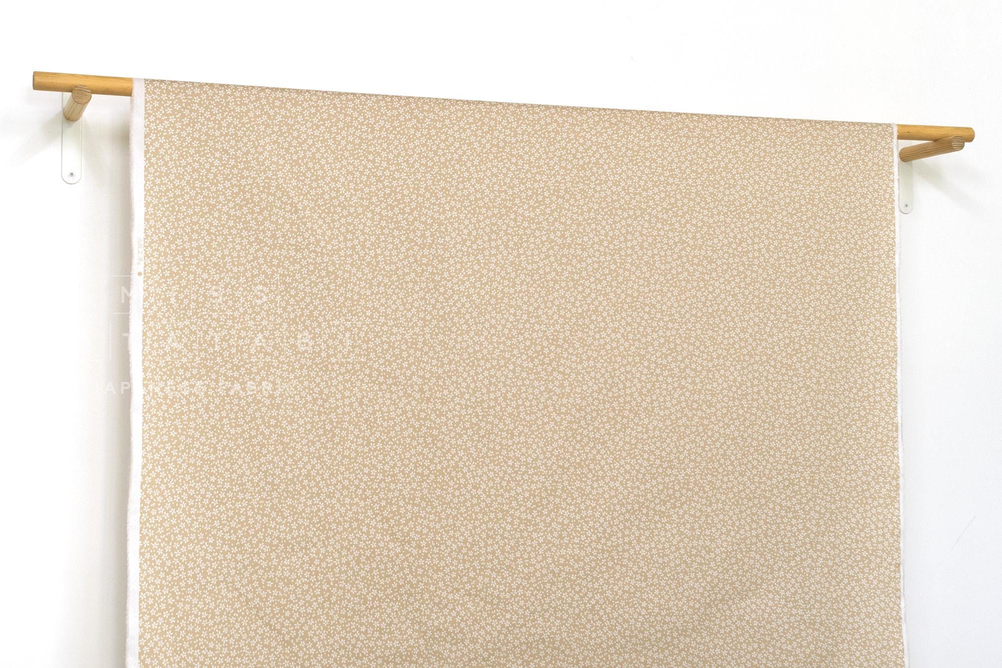 DEADSTOCK Japanese Fabric Little Sakura - beige - 50cm